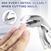 Nail Clippers for Men Women Thick Nails - Ergonomic Large