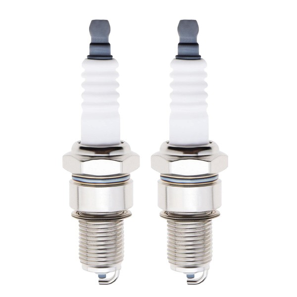 The Lord of the Tools 2pcs F6TC Spark Plug Compatible with GX110 GX120 GX140 GX160 Engine Lawn Mower Replacement Accessory 14mm Thread Diameter