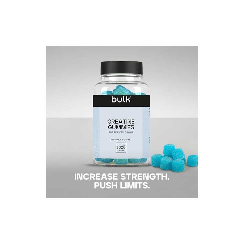 Bulk Creatine Gummies | 60 Blue Raspberry Flavour Gummies |