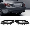Rear Exhaust Pipe Cover, Gloss Black Exhaust Tip Cover Trims