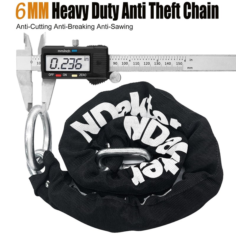 NDakter Bike Locks Heavy Duty Anti Theft, Keyless Combination Motorcycle