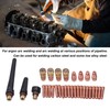 68Pcs TIG Welding Accessory Set Glass Cup Connector Electrode Coil