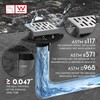 WEBANG 4 Inch Square Shower Drain Brushed Floor Drain with