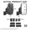 KEEPDSGN UTV Rear View Side Mirrors For John Deere Gator