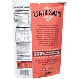 Calbee Lentil Snaps - Tomato Basil - 3 OZ - 4 Pack