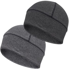 EINSKEY Cooling Skull Cap Beanie Hat, 2-Pack Moisture Wicking Wave Cap Summer Thin Elastic Helmet Liner for Running Cycling