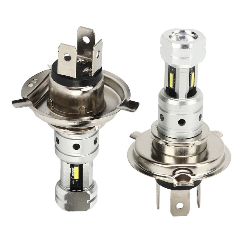 2 Pcs 100W H4 LED Motorcycle Headlight Bulb 360 Degree