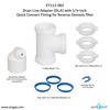 Drain Line Adapter (DLA) with 1/4-inch Quick Connect Fitting for
