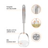 Brigii Potato Masher, Dual Arc for Easy, Labor-Saving Mashing, 304