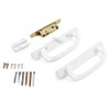 DECEBALUS Offset Position Sliding Patio Glass Door Handle Set with