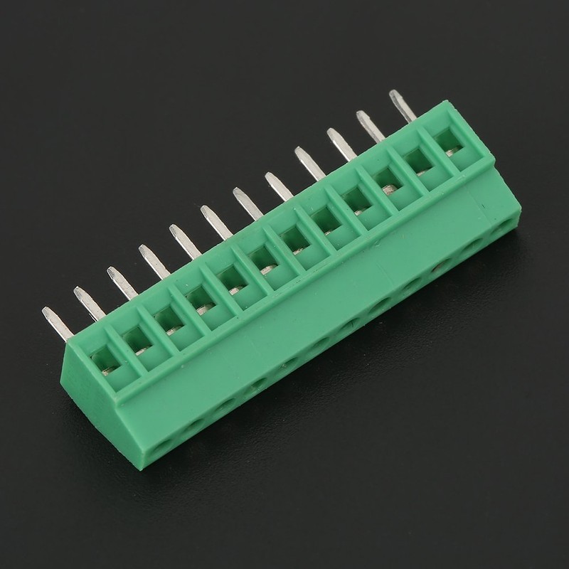 Universal Screw Terminal 10pcs/Set of 12 Pins PCB Green Pitch