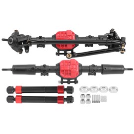 Gear Front and Rear Axle with 2 Transimission Shaft for SCX10 I/SCX10 II 1/10 RC Car