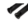 Set of rubber parts and 2x end mushrooms, black, suitable