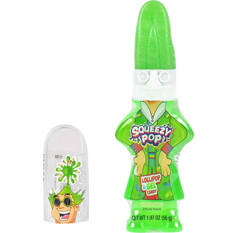 Koko's Mr. Squeezy Pop Lollipop Candy, 1.97 oz (56 g)