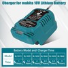 TEPULAS Rapid 2A Mini DC18RC Battery Charger for Makita 18V