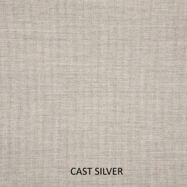 Sorra Home Trupedic 29 in x 27 in x 5 in Deep Seating Cushion - Corded Indoor/Outdoor Bristol Bench Cushion, Sunbrella - Cast Silver