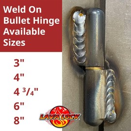 4.75 inch Steel Bullet Hinge with Zerk Grease Fitting and Bushing, 4 3/4 x 3/4 in. (4)