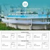 POOL HELPER Adjustable Solar Cover Holder for Steel-Wall Above Ground