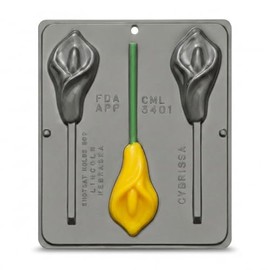 Calla Lily Lollipop Chocolate Candy Mold 3401