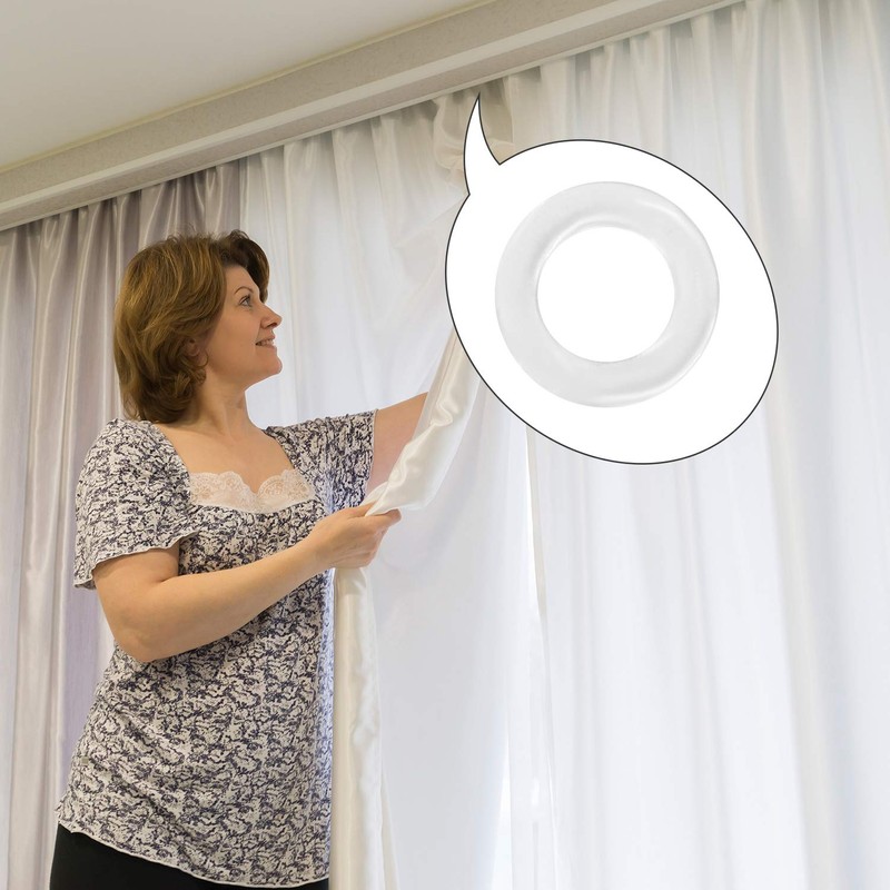 Quzhou 200 Pieces Roman Blind Curtain Rings Clear Plastic Rings,