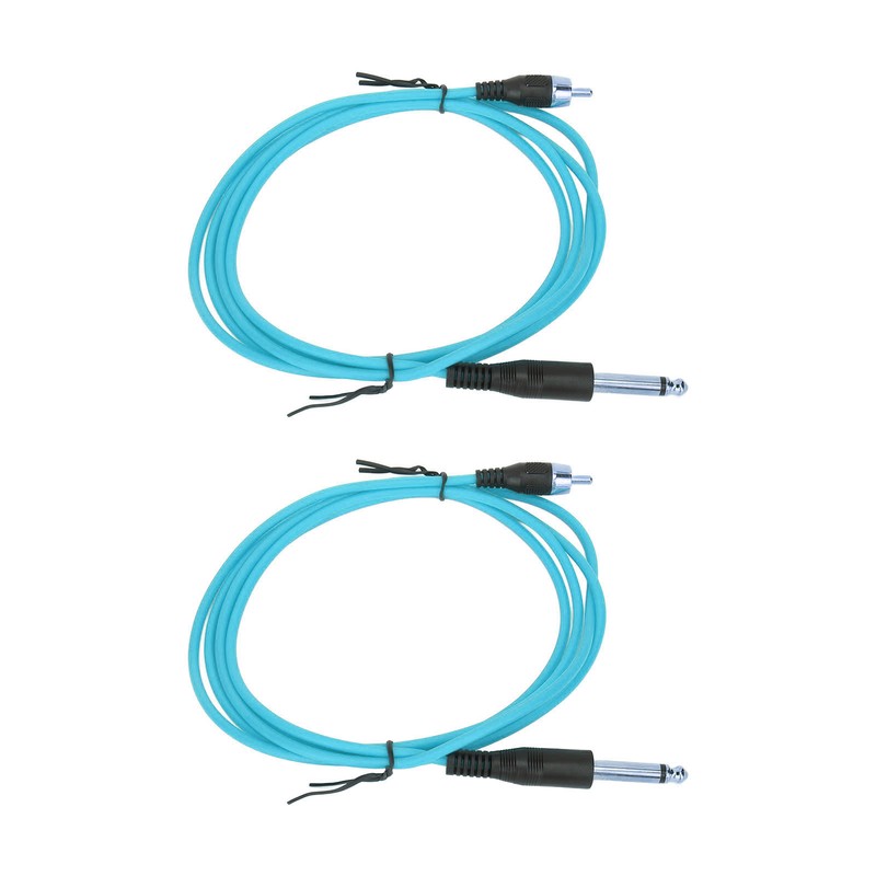 2pcs 5.9ft Tattoo Clip Cords RAC Interface Professional Copper Silicone