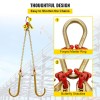 Grade 80 Yellow Galvanized V-Bridle Chain 5/16 in X 2