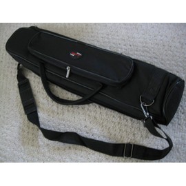 Waterproof Canvas Sleeve Pouch Bag w. Zipper (22 Length X 4 Width X 2.5 Height inch) - for 1.8 or 1.9 Shakuhachi Bamboo Flute.