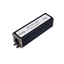 POE-CONV-4824G - 802.3af/at to 24V Passive Gigabit PoE Converter, 12W, Surge Protected, Black Aluminum Housing