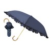 Round Silhouette, Completely Blackout, Thin, 3-tier Folding Umbrella, For Both