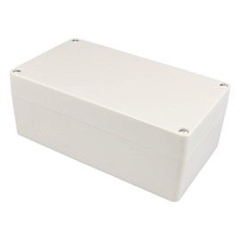 PINFOX Waterproof Plastic Project Box IP65 ABS Electronic Junction Box Enclosure 6.2 x 3.54 x 2.3 inch 158 x 90 x 60 mm (Gray White)