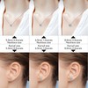 Gugots Moissanite Diamond Necklace and Earrings Set for Women/Men Crystal