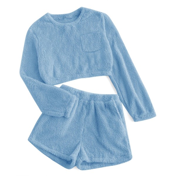 Mafulus Girls Short Sets Two Pieces Kids Comfy Lightweight Long