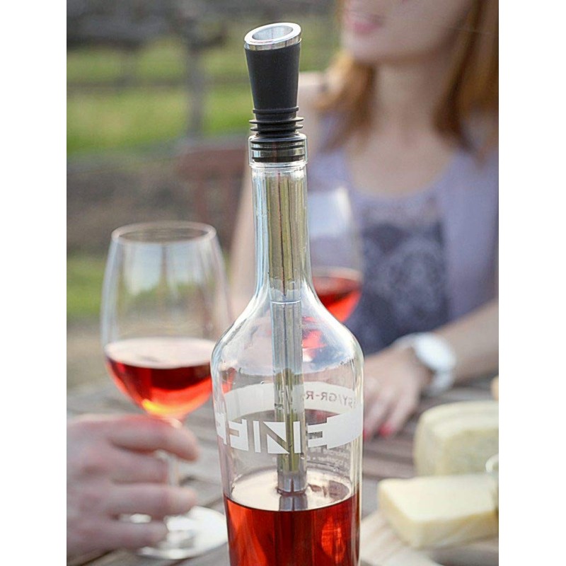 Soireehome Tempour Gourmet Filter, Stopper, Aerator & Pourer for Wine