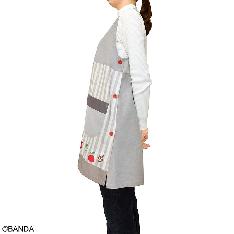 St Women's ST-IKU0008 Apron Gray M-L Free, gray