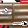 KOTARBAU® Universal Lock Bolt Steel Bolt with Padlock 50 x