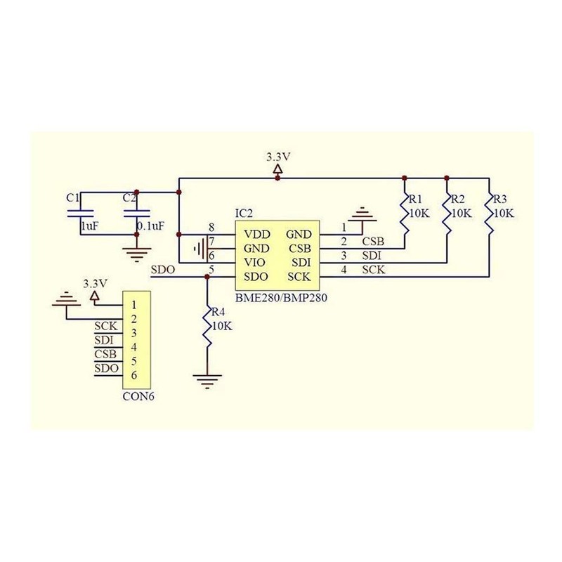 GY-BMP280-3.3 High Precision Atmospheric Pressure Sensor Module Digital Barometric Pressure