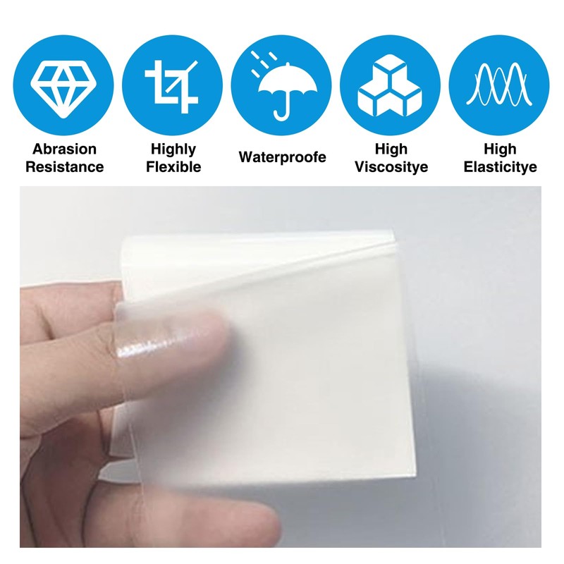 COWANIEE 20pcs Tpu Pool Puncture Repair Kit 7 * 7cm,