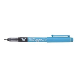 Pilot V Sign Pen Liquid Ink 2.0 mm Tip - Light Blue, Single Pen