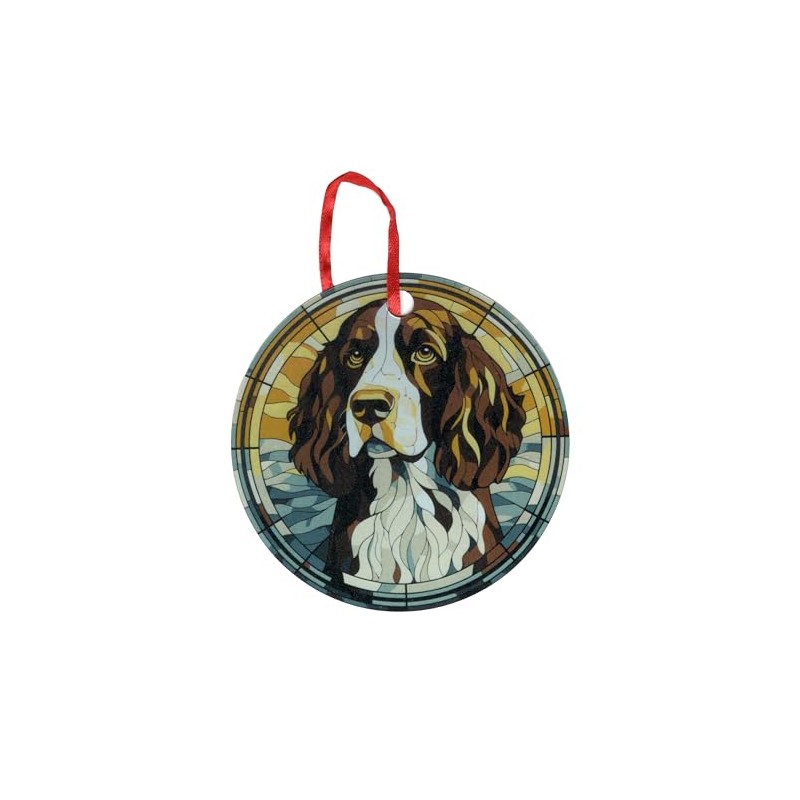 Springer Spaniel Holographic Design Ornament