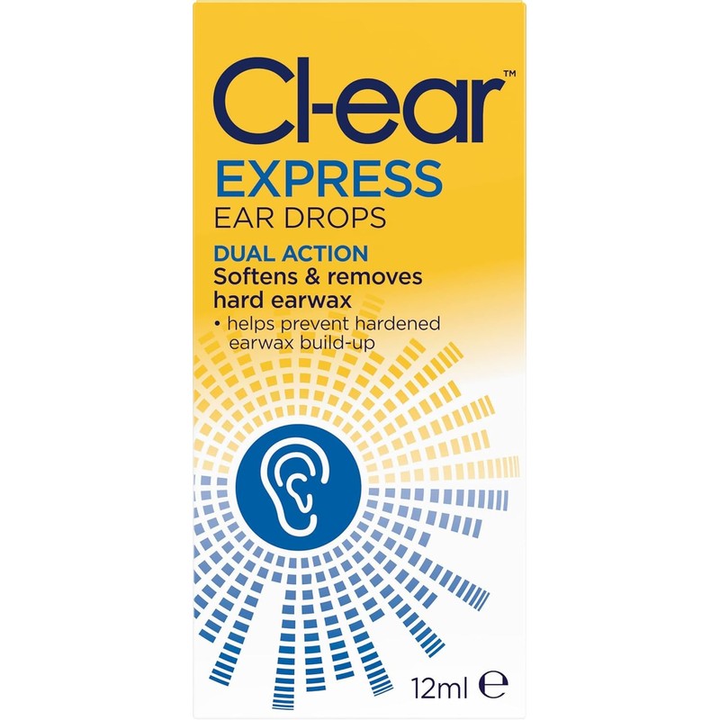 Cl-ear Express Ear Drops - Dual Action Ear Wax Removal,