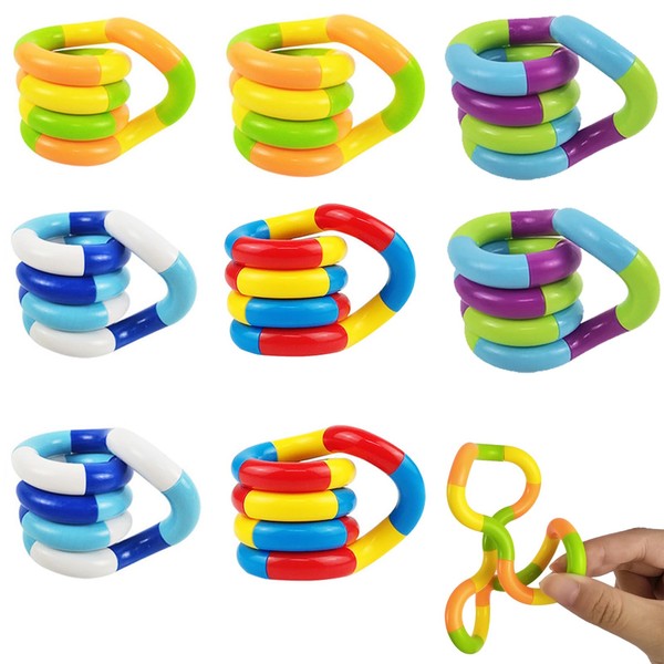 8 Pcs Twisted Toys, Fidget Toys,Silent Fidget Toys, Focus Concentration