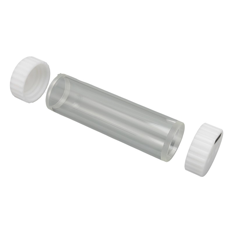 Water Cooling Transparent Cylindrical Tank 60mm Outside Diameter Rapid Cooling