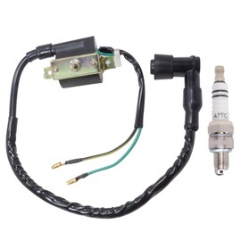 SYSKANT Ignition Coil with Spark Plug Cap for Honda CT70 CT70H CT 70 Trail 70 Bikes 1969-1981