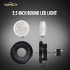 Partsam 2Pcs 2.5 Inch Round White 13 LED Side Marker