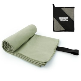 Yaozoon Swimming Pool Towel XL Size Microfiber Quick Dry Camping Hiking Beach Travel Body Towels (Army Green, 1 Pack XL)