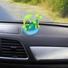 NUOBESTY Solar Powered Swinging Turtle, Plastic Dashboard Ornament Cute Cartoon
