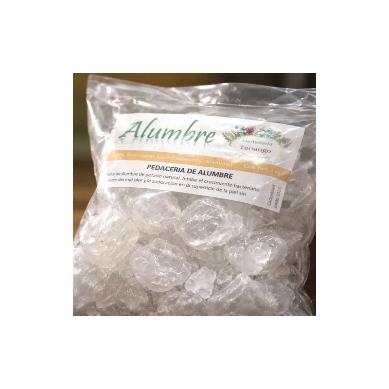 Piedra Alumbre Potasio Natural 1 Kg Oferta Productos Tenango