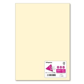 Nagatoya Shoten Color Paper, Na-5202 A5, Medium Thickness, 0.003 inches (0.09 mm), 100 Sheets Lemon