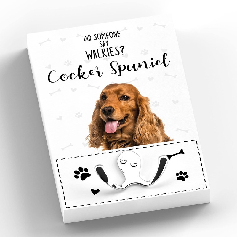 Global Designs Walkies Cocker Spaniel Themed Wall Hung Lead Hook