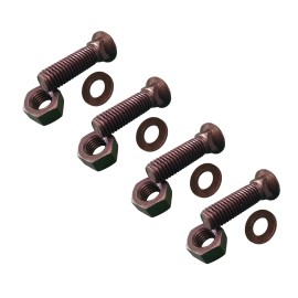 Aftermarket 4 - Plow Bolt and Nut for Blades / Cutting Edges - 3/4-10x3 - Grade 8, Dome Head